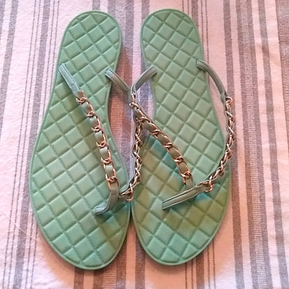 Mint green Aerosole sandals